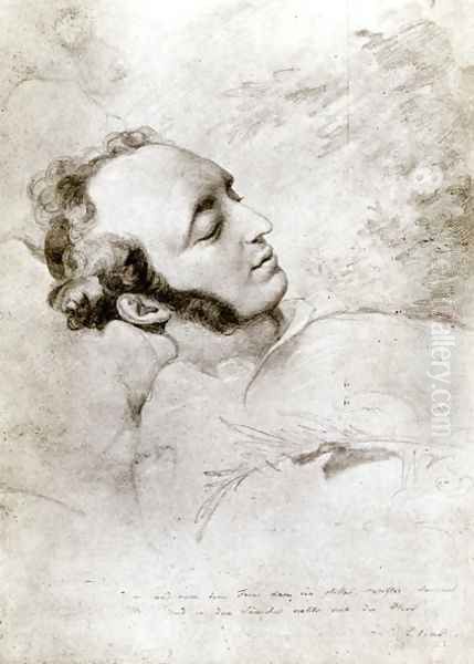 Felix Mendelssohn Oil Painting by Eduard (Julius Friedrich) Bendemann