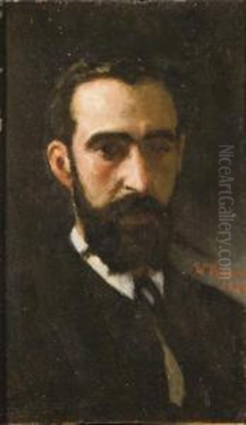 Portrait Du Docteur Alvarez Oil Painting by Bonnat Leon