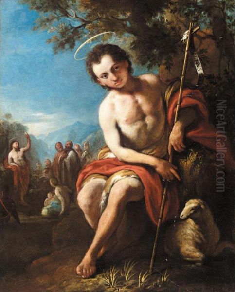 Saint John The Baptist Oil Painting by Carlo Bononi