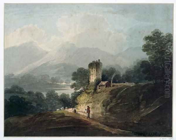 Ross Castle, Killarney, County Kerry Oil Painting by James Bayes