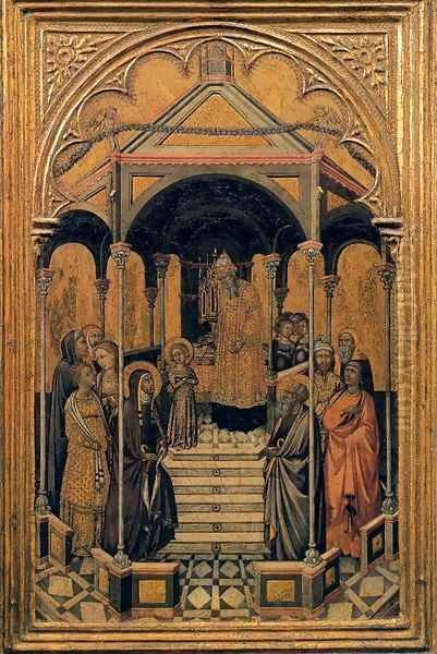 Presentation of the Virgin at the Temple Oil Painting by Niccolo Di Buonaccorso