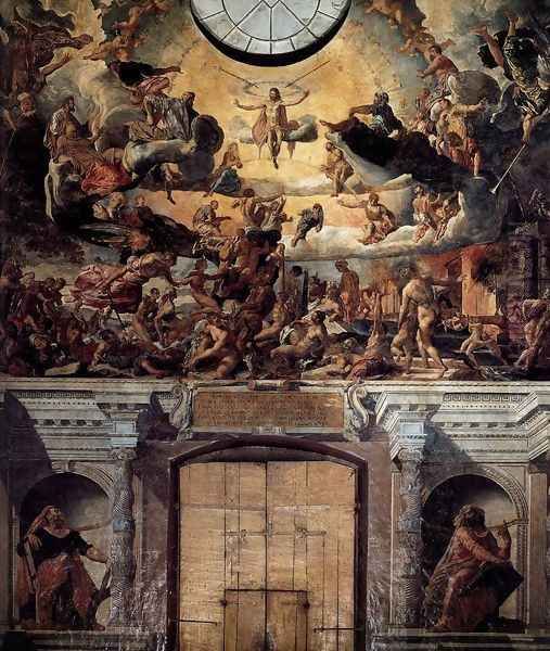 The Last Judgment 1561 Oil Painting by Dirck Barendsz.