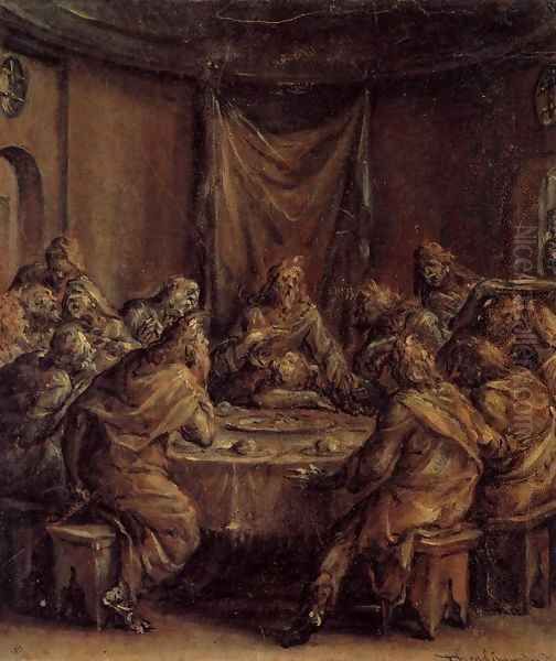 The Last Supper Oil Painting by Dirck Barendsz.