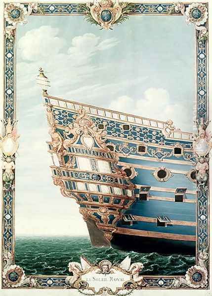 The Aftercastle of 'Le Soleil Royal' Oil Painting by Jean I Berain