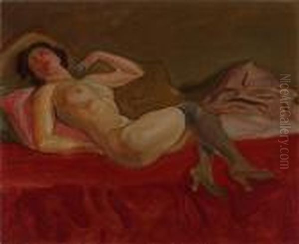 Nudo Di Donna Oil Painting by Aroldo Bonzagni