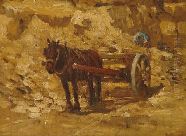 Quarrying Scene Oil Painting by James William Booth