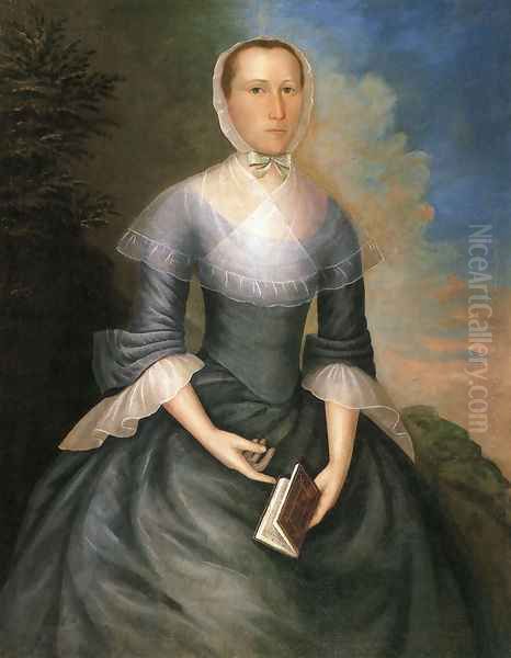 Mrs. Nathaniel Brown (Anna Porter Brown) Oil Painting by Joseph Badger