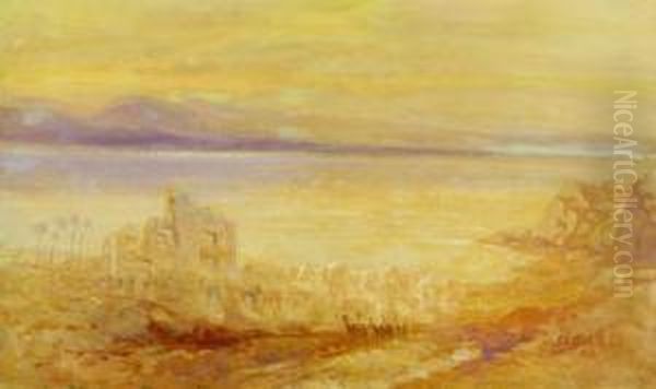 The Sea Of Galilee Oil Painting by Samuel Lawson Booth