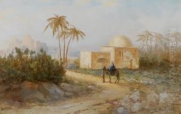 Rachel's Tomb, Bethleham Oil Painting by Samuel Lawson Booth