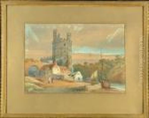 Caernarvon Castle Oil Painting by Frederick William Booty