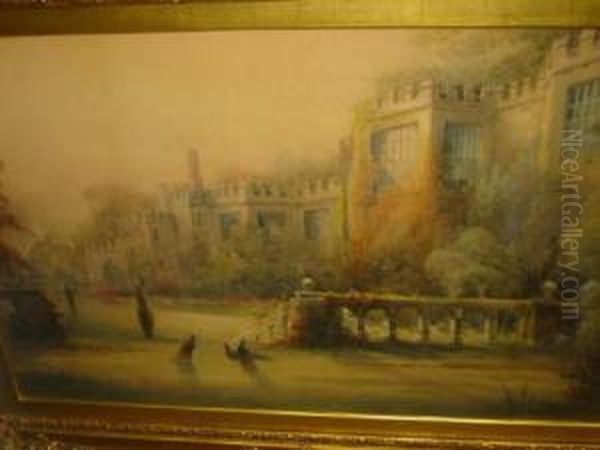 Haddon Hall, Derbyshire Oil Painting by Frederick William Booty