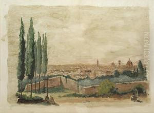 Veduta Generale Di Firenze Oil Painting by Fabio Borbottoni