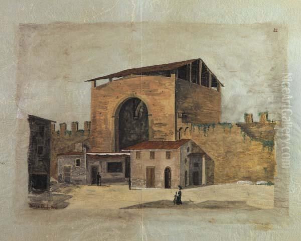 Porta San Frediano Oil Painting by Fabio Borbottoni