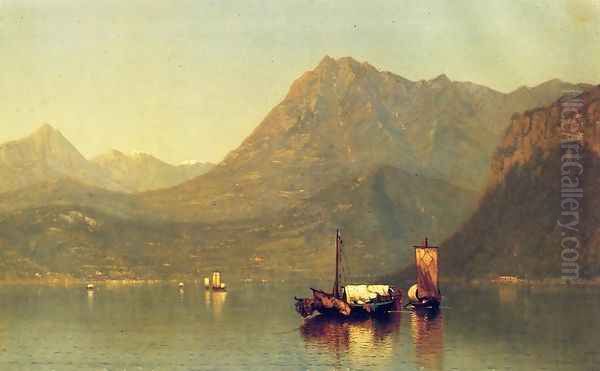 Lake Como Oil Painting by James Renwick Brevoort