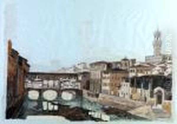 Ponte Vecchio Oil Painting by Fabio Borbottoni