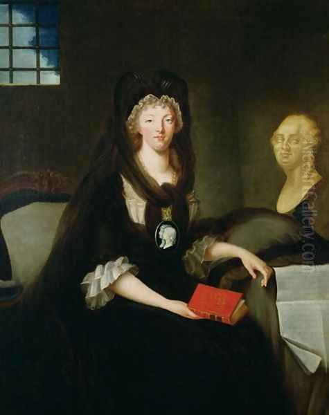 Marie-Antoinette at the Conciergerie Oil Painting by Marquise de Brehan