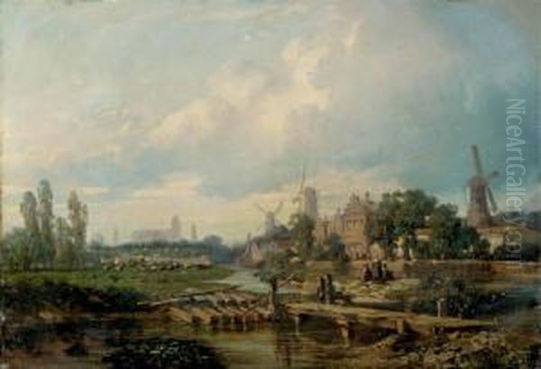 Utrecht Oil Painting by Auguste Borget