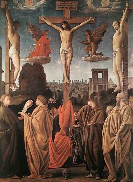 The Crucifixion Oil Painting by (Bartolomeo Suardi) Bramantino