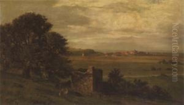 Rye From Winchelsea Oil Painting by William Henry Borrow