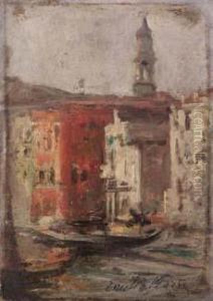 Venezia Oil Painting by Emilio Borsa