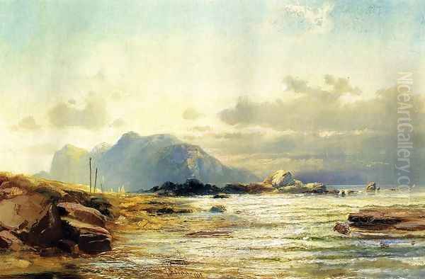 A Sketch of the Coast Oil Painting by Frederick A. Butman