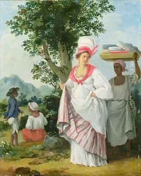 Free West Indian Dominicans Oil Painting by Agostino Brunias