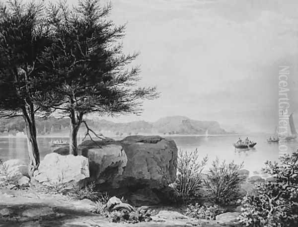 Weehawken from Turtle Grove Oil Painting by William James Bennett