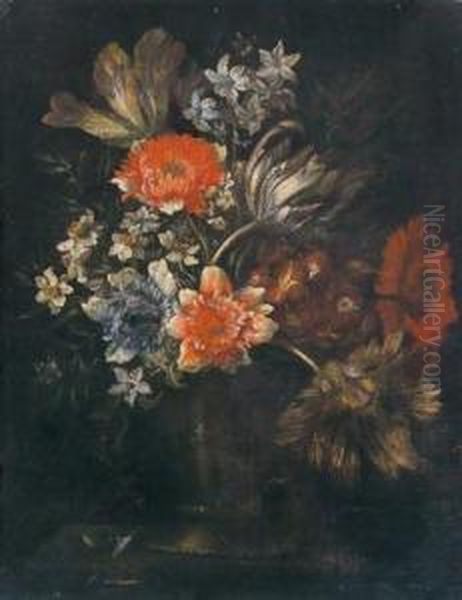 Natura Morta Con Fiori Oil Painting by Jan-baptist Bosschaert