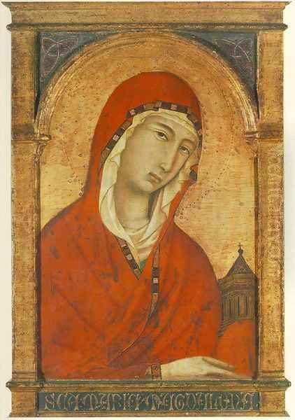 St Magdalen Oil Painting by Segna Di Buonaventure