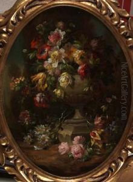 Composizione Floreale Oil Painting by Francesco Bosso