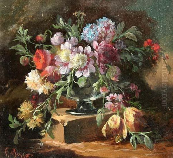 Composizione Floreale Oil Painting by Francesco Bosso