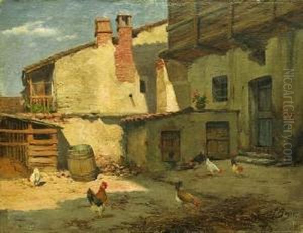 L'aia Oil Painting by Francesco Bosso