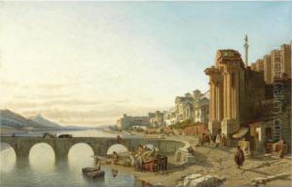 Cordoba Oil Painting by Francois Antoine Bossuet