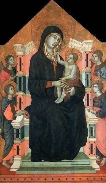 Maesta c. 1315 Oil Painting by Master of Badia a Isola