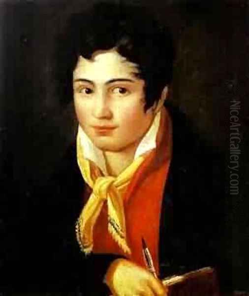 Self-Portrait 1810s Oil Painting by Fyodor Bruni