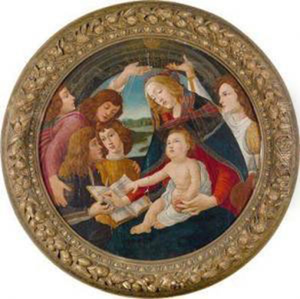 Madonna Del Magnificat Oil Painting by Sandro Botticelli