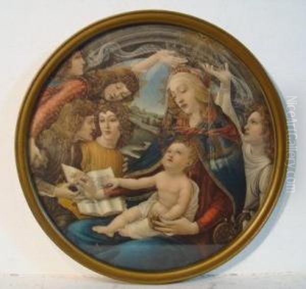 Madonna Of The Magnificat Oil Painting by Sandro Botticelli