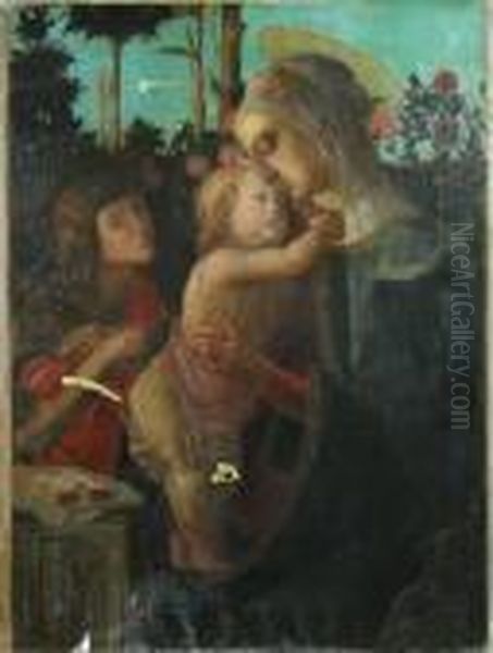 Madonna Oil Painting by Sandro Botticelli