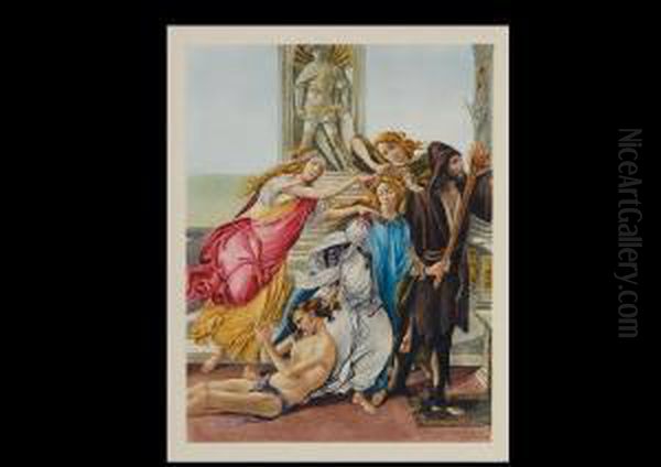 From Calumny Of Apelles Oil Painting by Sandro Botticelli