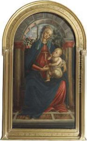 The Madonna Of The Rosen Garden Oil Painting by Sandro Botticelli