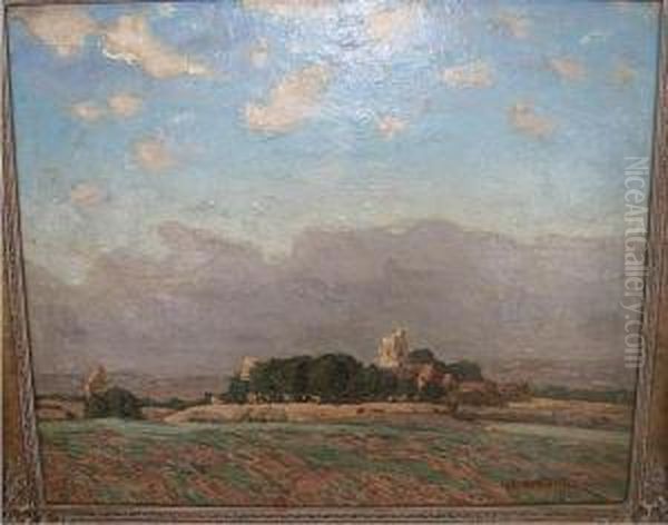 Aldington Oil Painting by Albert Ernest Bottomley