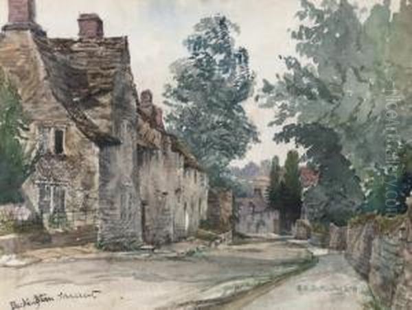 Beckington, Somerset Oil Painting by Albert Ernest Bottomley