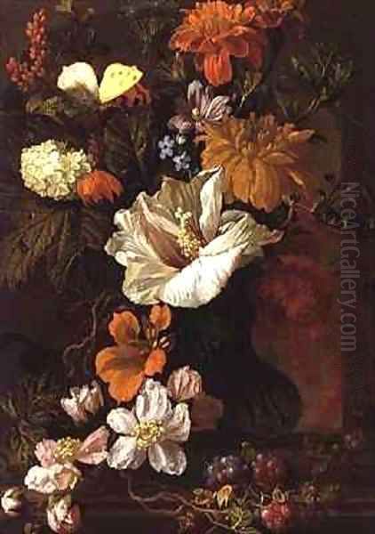 Still Life of Flowers Oil Painting by Elias van den Broeck