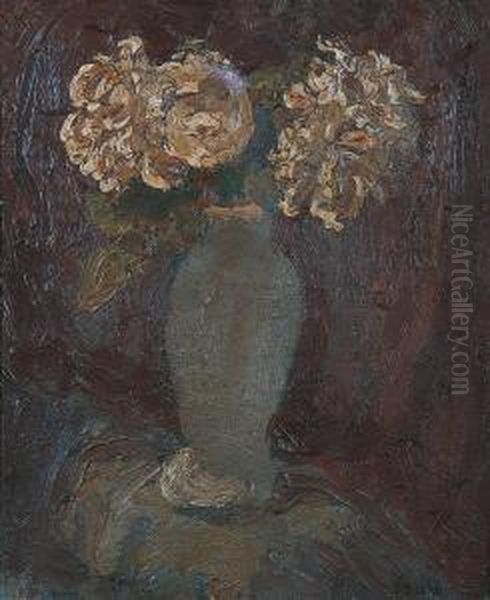 Vase De Fleurs Oil Painting by Georges Bouche