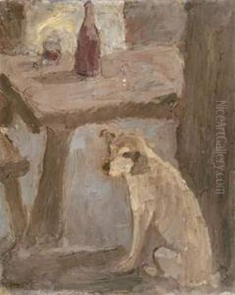  Chien  Oil Painting by Georges Bouche