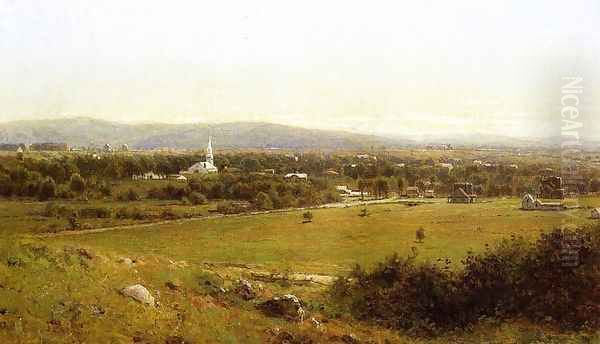 Connecticut Landscape Oil Painting by John Bunyan Bristol