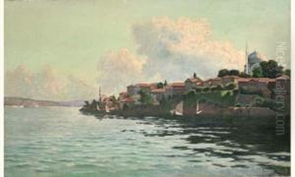 Istambul En 1893 Oil Painting by Joseph-Felix Bouchor