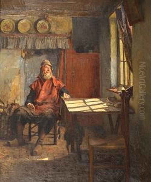 La Maison Du Pecheur Oil Painting by Alois Boudry