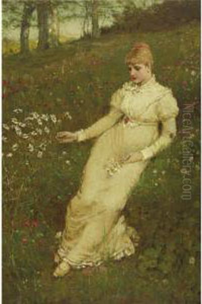 Spring Oil Painting by George Henry Boughton