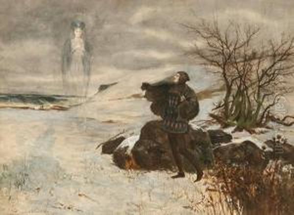 A Dream In The Snow Oil Painting by George Henry Boughton